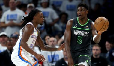 Timberwolves star hurts ankle in Game 1 loss