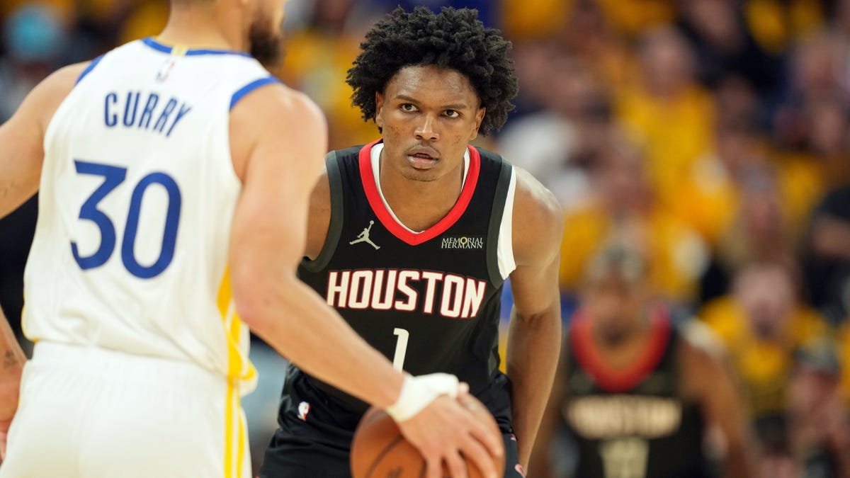 Rockets star Amen Thompson named to NBA’s All-Defensive First Team