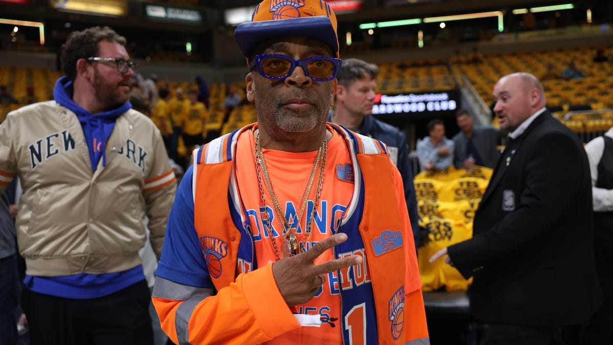 Knicks vs Pacers celebrities at Madison Square Garden for NBA Game 5