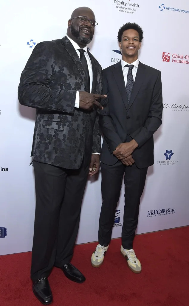 <p>Shaquille O'Neal and Shareef O'Neal</p>