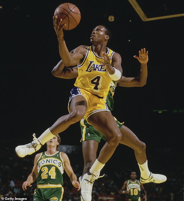 Byron Scott has been accused of sexual assault by a schoolgirl he had a sexual encounter with in 1987. He is pictured in 1986