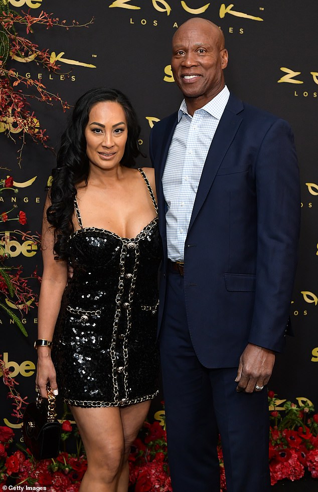 Scott and second wife CeCe Gutierrez seen together on the red carpet on March 13 this year