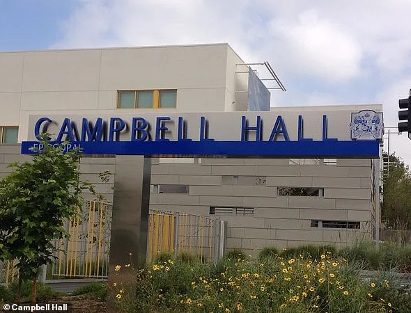 The alleged assault happened at the Campbell Hall School, shown, in 1987 inside a janitor's closet