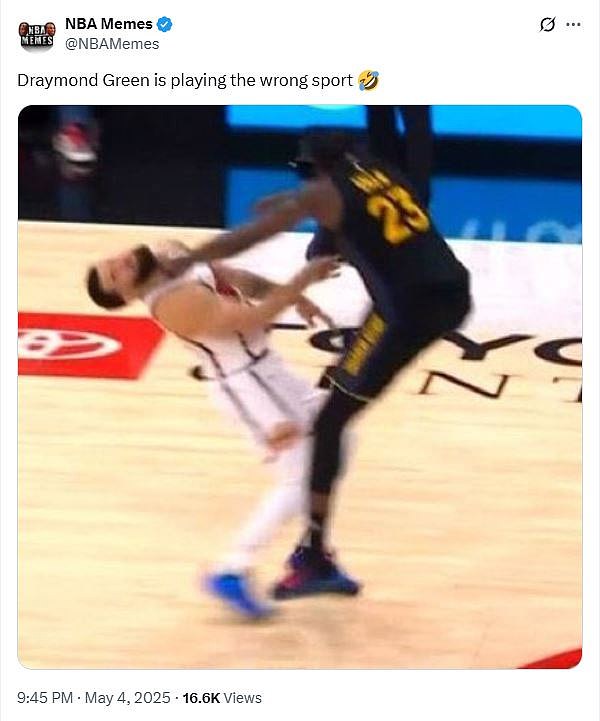 A collection of social-media messages about Draymond Green's foul during Game 7