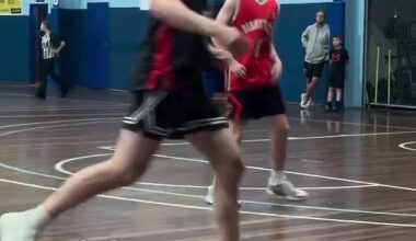 Local basketball fans in Frankston were shocked when Aussie NBA star Josh Giddey took to the court for a Monday night league game