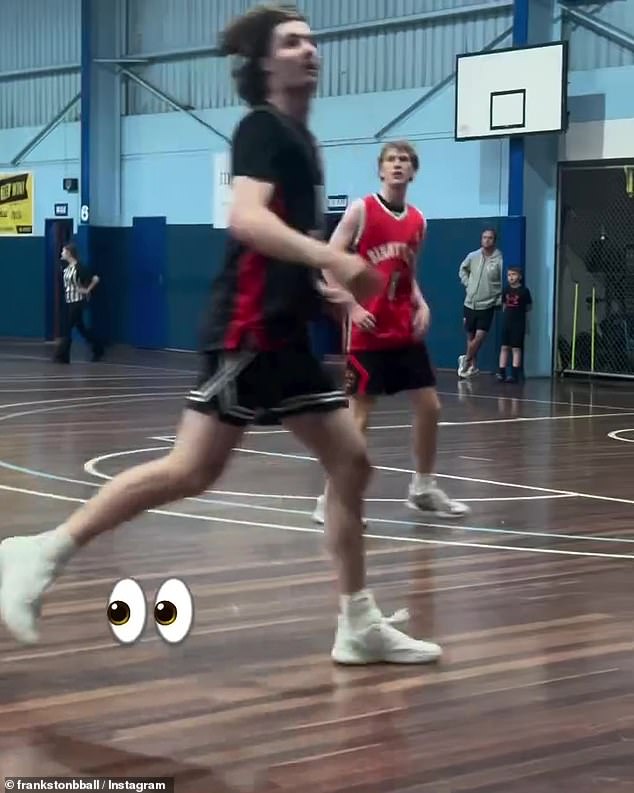 Local basketball fans in Frankston were shocked when Aussie NBA star Josh Giddey took to the court for a Monday night league game