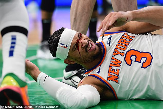 Hart was bandaged up and managed to step back onto the court to take his free throws