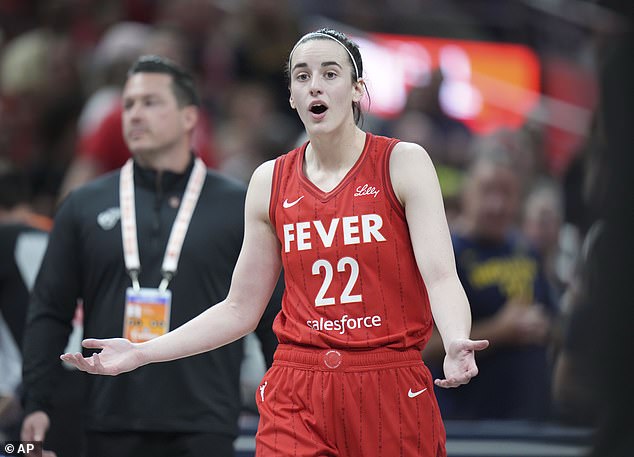 Clark could not believe that her foul was upgraded to flagrant by the referee on the day