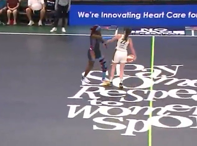 Both players seemed to shove each other at the same time before Howard pushed Clark away