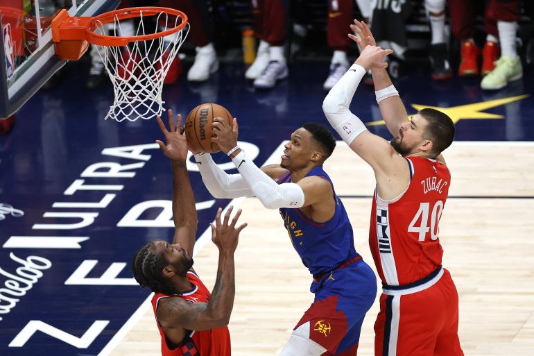 Russell Westbrook in action.