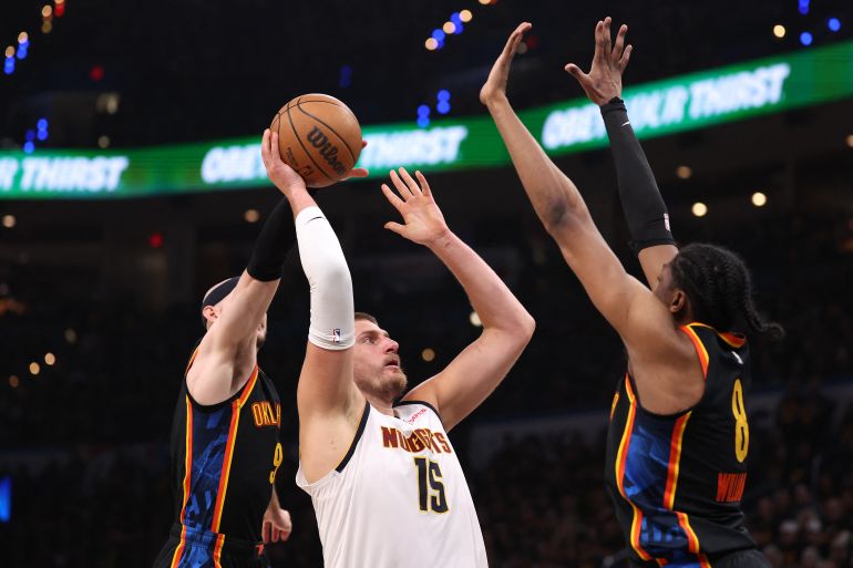 Nikola Jokic in action.