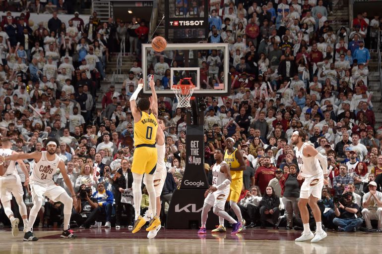 Tyrese Haliburton in action.
