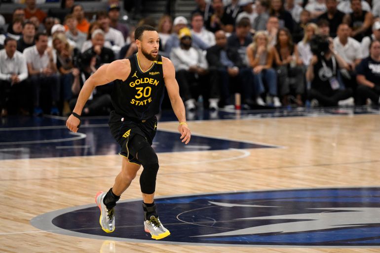 Stephen Curry in action.