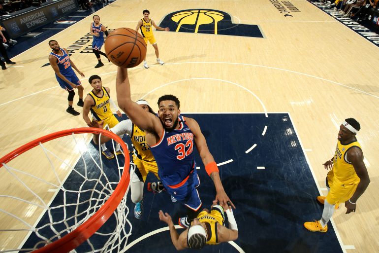 Karl-Anthony Towns in action.