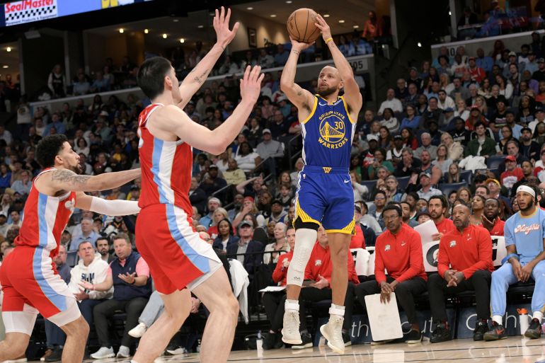 Stephen Curry in action.