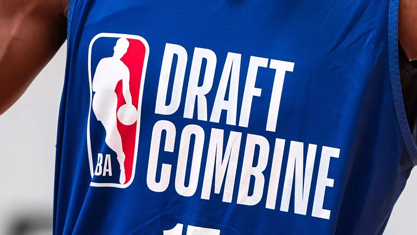 NBA Draft Combine image on back of jersey
