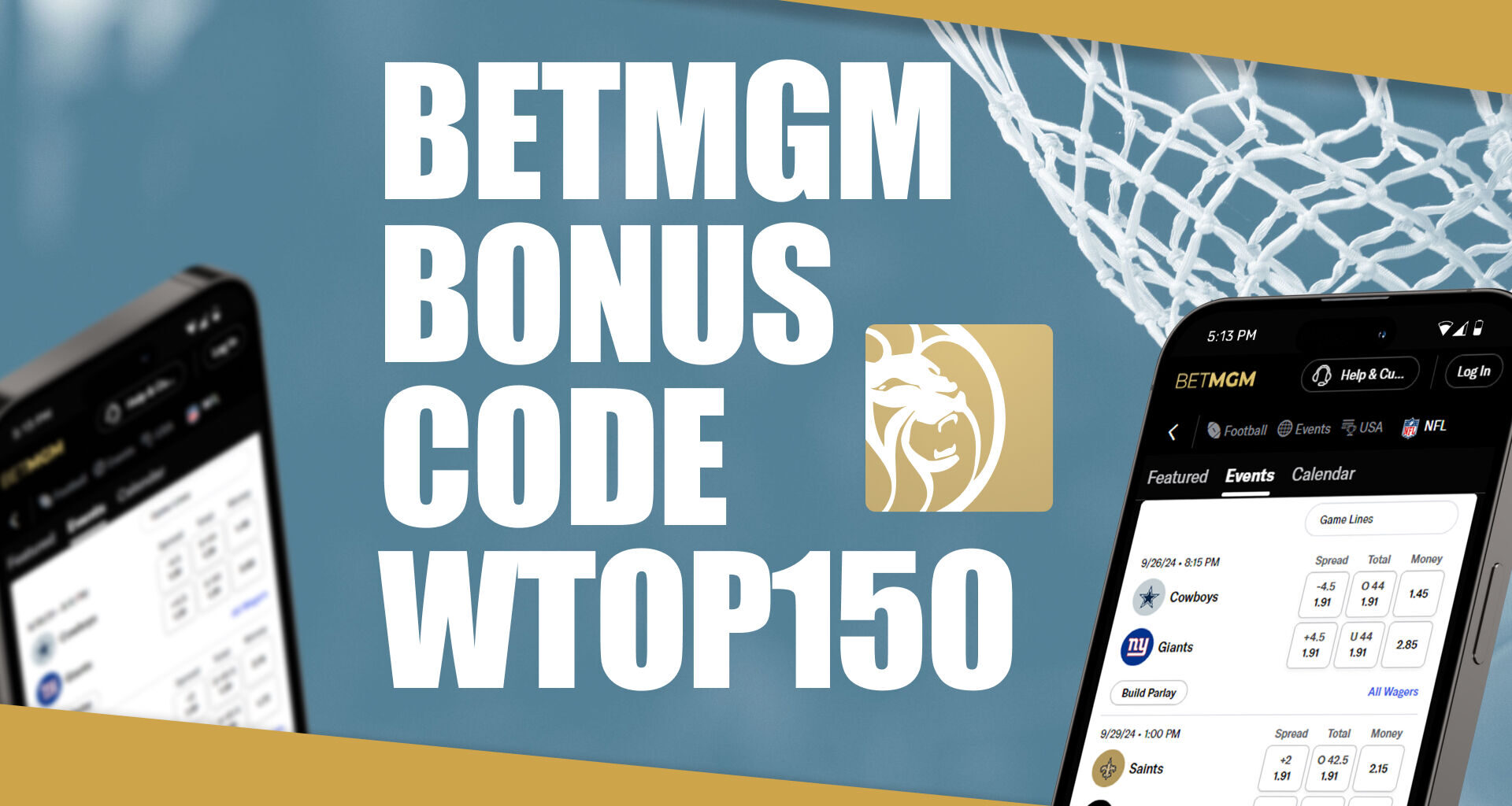 BetMGM Bonus Code WTOP150: Win $150 Bonus for NBA, NHL + MLB Games