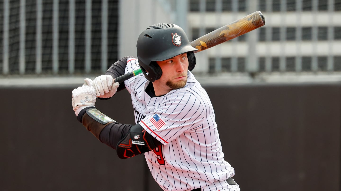 Northeastern outfielder Harrison Feinberg was named CAA Co-Player of the Year this season.