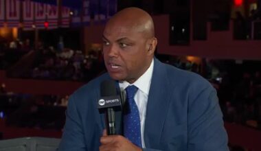 Charles Barkley talks during halftime of Game 5 of the NBA's Eastern Conference Finals between the Indiana Pacers and New York Knicks at Madison Square Garden. Photo Credit: TNT