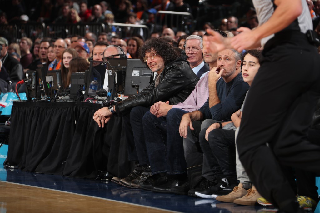 Howard Stern attends the game during the game between Milwaukee Bucks and New York Knicks  on December 1, 2018 at Madison Square Garden in New York City