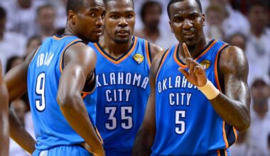 Kevin Durant issues four-word response to Kendrick Perkins claims he 'locked up' Dirk Nowitzki and Tony Parker for OKC Thunder