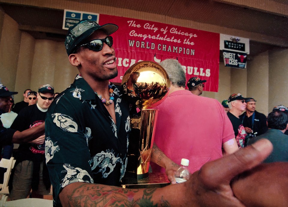 Denis Rodman was instrumental in the Bulls' second three-peat