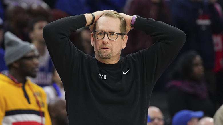 Sixers head coach Nick Nurse