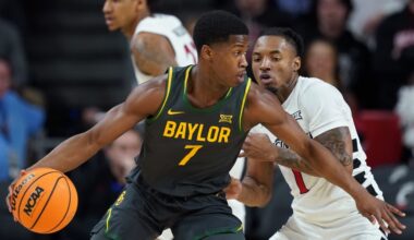 VJ Edgecombe #7 of the Baylor Bears