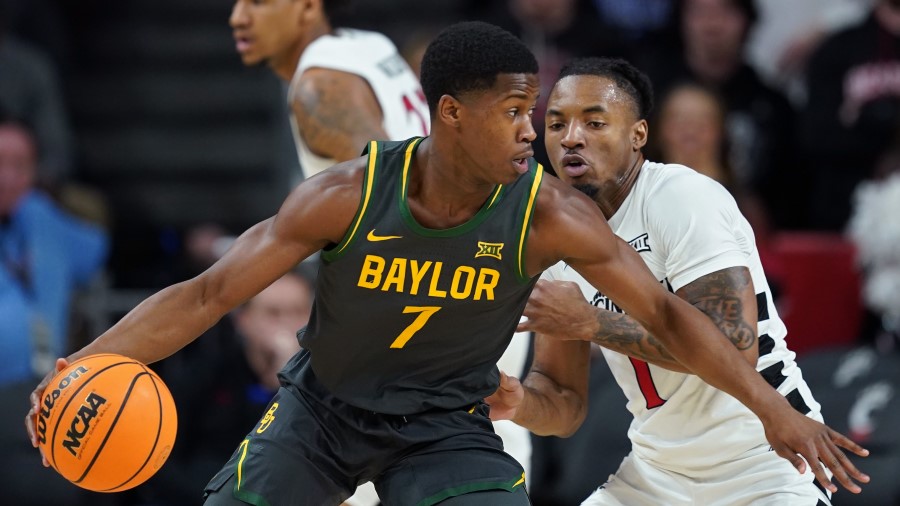 VJ Edgecombe #7 of the Baylor Bears