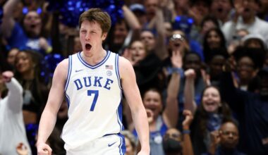 Kon Knueppel #7 of the Duke Blue Devils