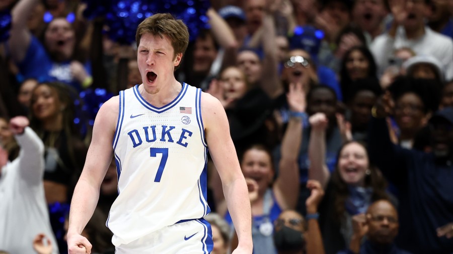 Kon Knueppel #7 of the Duke Blue Devils