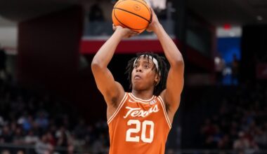 Tre Johnson #20 of the Texas Longhorns