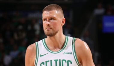 Kristaps Porzingis shakes off gash to head in Celtics' Game 2 win