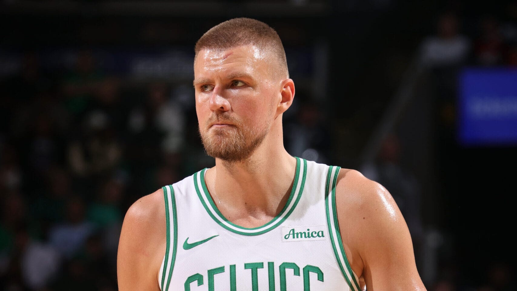 Kristaps Porzingis shakes off gash to head in Celtics' Game 2 win