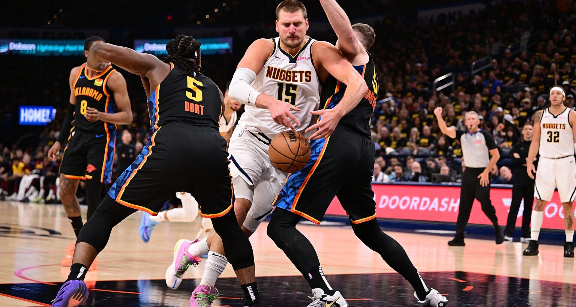 Nuggets star responds to how OKC Thunder players are treating Nikola Jokic after third quarter ejection, 'not necessarily legal…'
