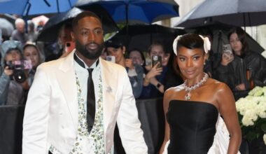 Dwyane Wade and Gabrielle Union at the 2025 Met Gala...