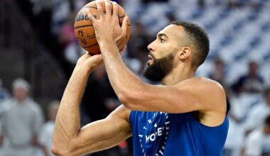 How many points Rudy Gobert had in five games vs OKC compared to one vs LA Lakers speaks volumes