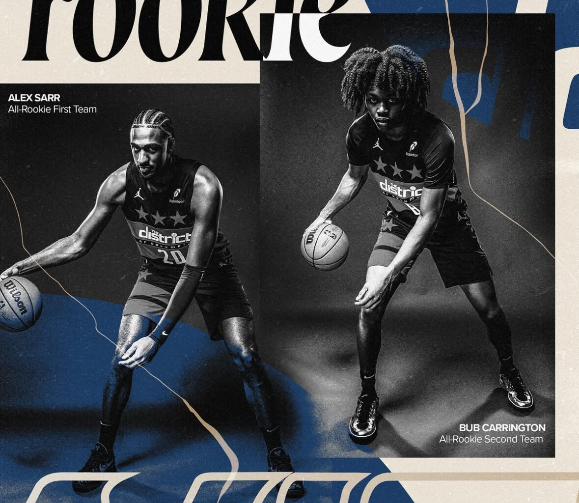 Carrington and Sarr make Wizards' All-Rookie history