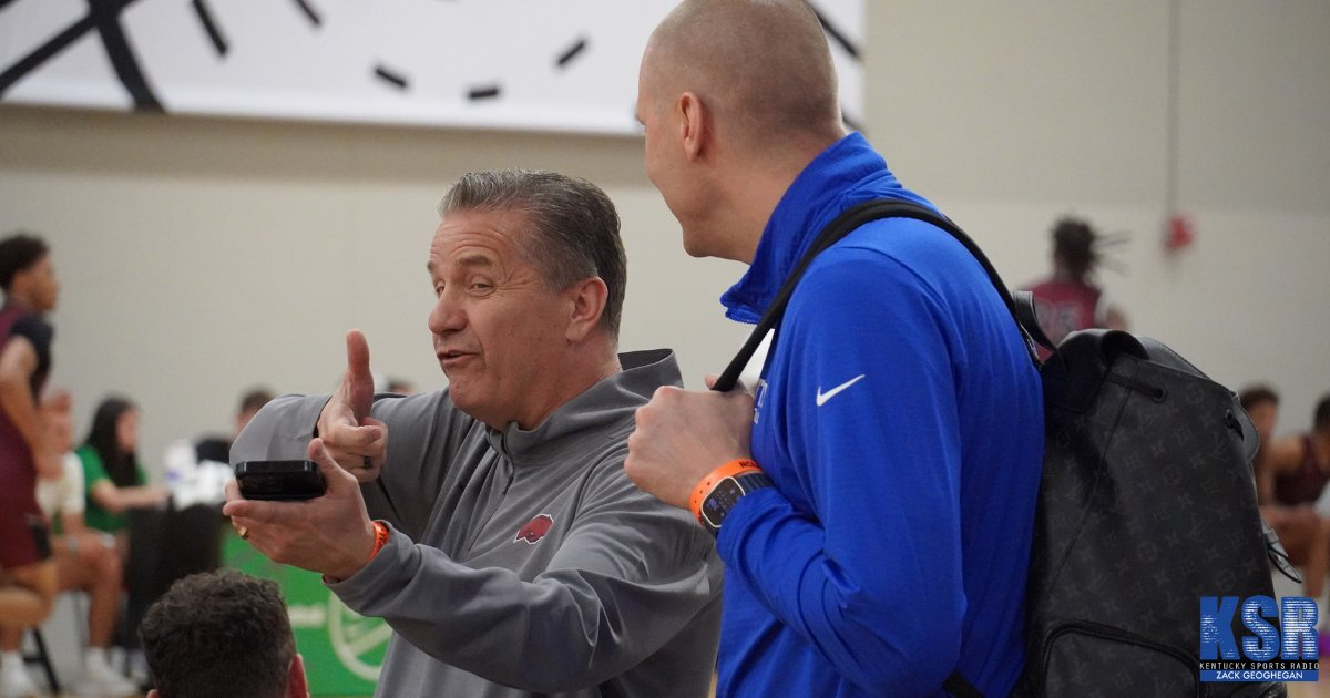 John Calipari (left) and Mark Pope - Zack Geoghegan, Kentucky Sports Radio