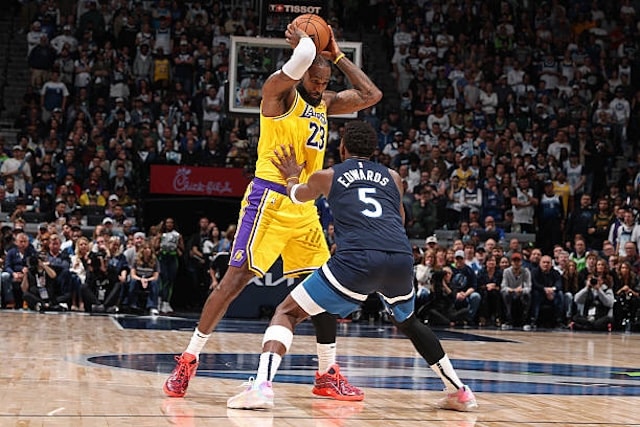 LeBron James Didn't Mind Anthony Edwards' Physicality During First Round Series