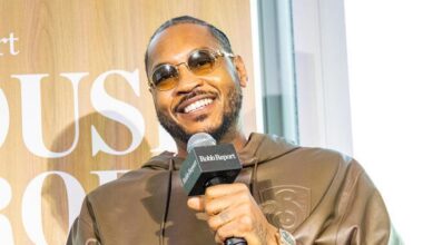 Carmelo Anthony at the House of Robb San Francisco on February 14, 2025 in San Francisco, California.