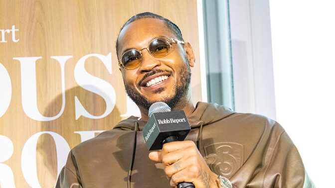 Carmelo Anthony at the House of Robb San Francisco on February 14, 2025 in San Francisco, California.