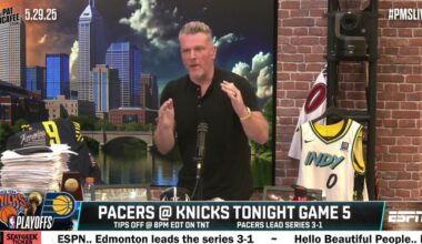 Pat McAfee not attending Knicks-Pacers Game 5 matchup