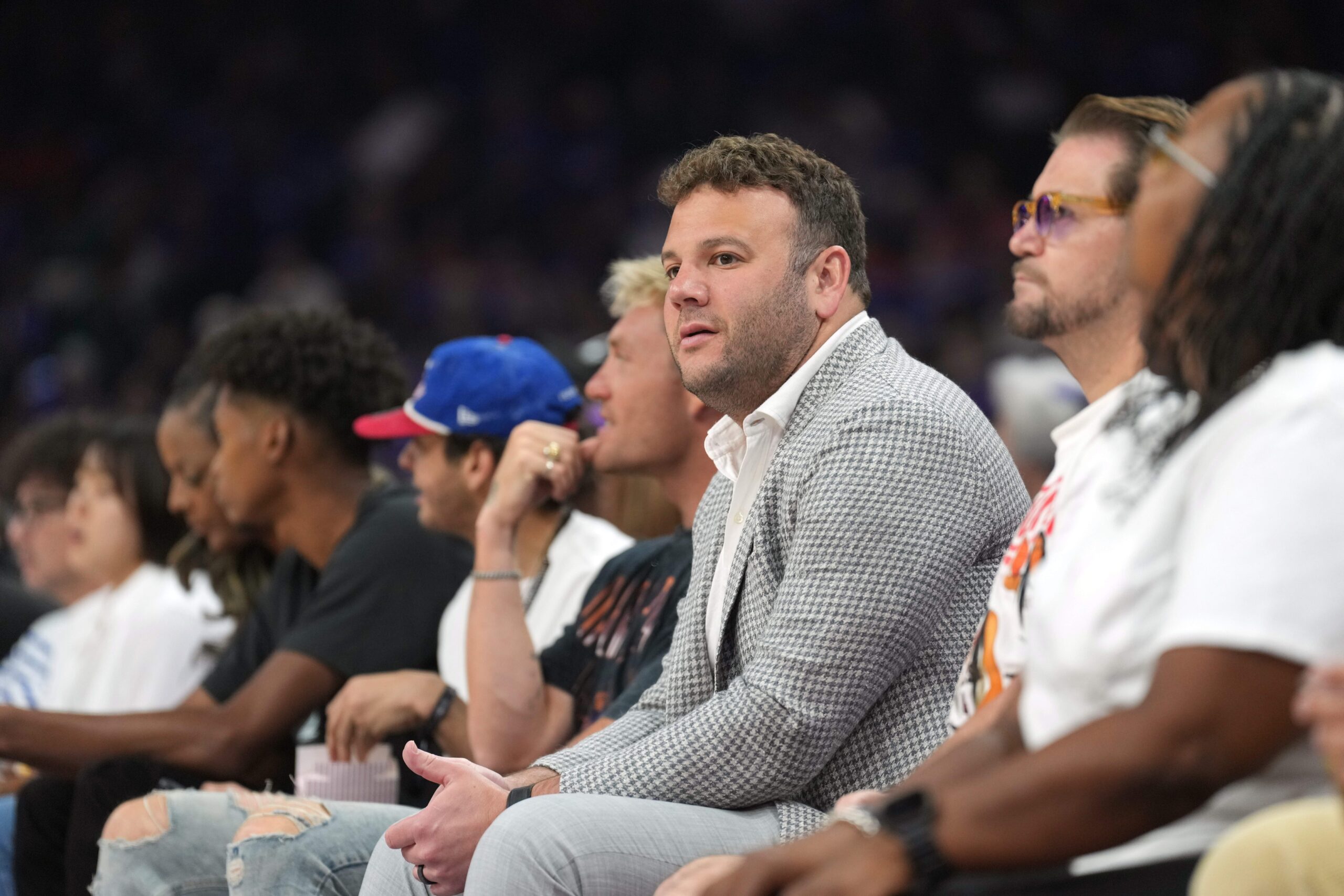 Phoenix Mercury and Phoenix Suns Chief Executive Officer Josh Bartelstein looks on during the first half of the game between the Phoenix Mercury and the Seattle Storm at Footprint Center.