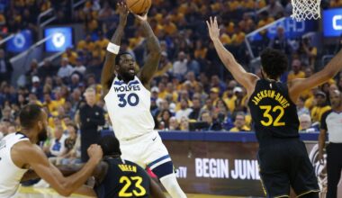 Randle, Edwards help Timberwolves push Warriors to brink of playoff elimination