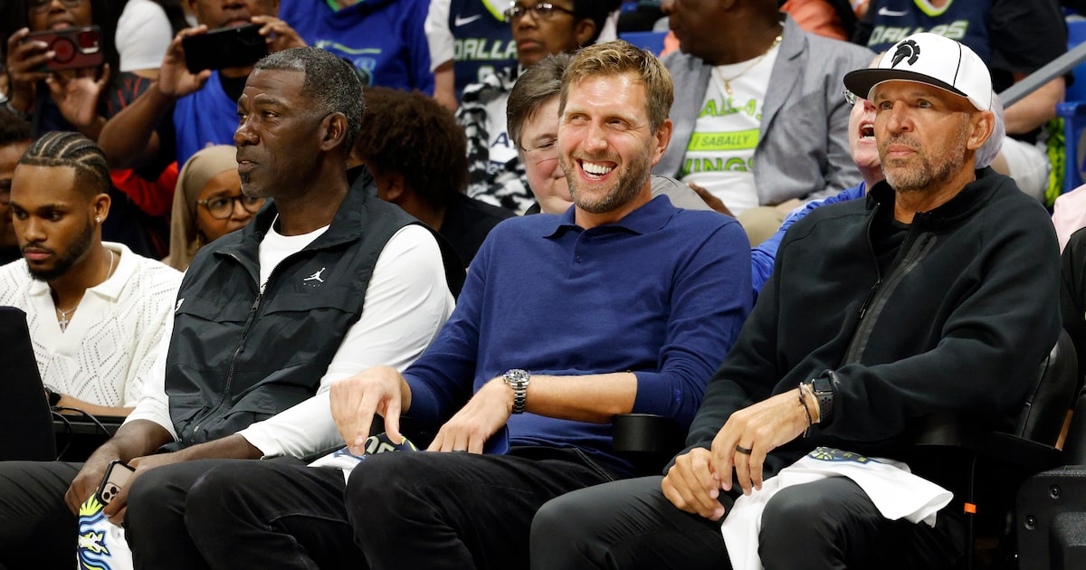 Mavericks legend Dirk Nowitzki, Spurs’ Victor Wembanyama both courtside for Wings-Storm