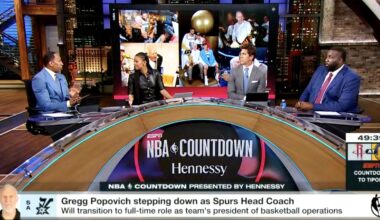 Stephen A. Smith grills Kendrick Perkins on body fat, Bob Myers intervenes