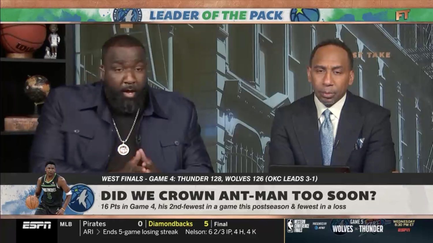 Kendrick Perkins says Anthony Edwards needs a wife