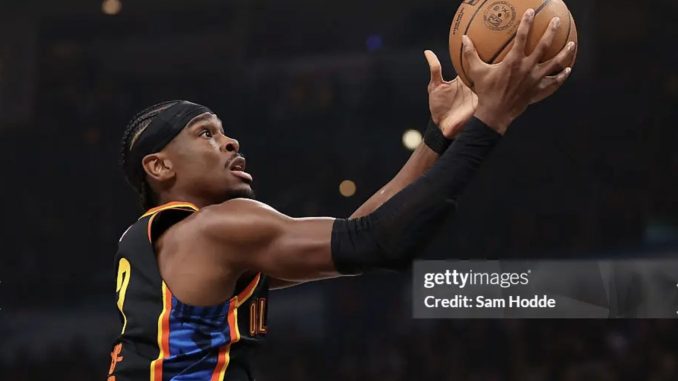 Shai Gilgeous-Alexander of the Oklahoma City Thunder