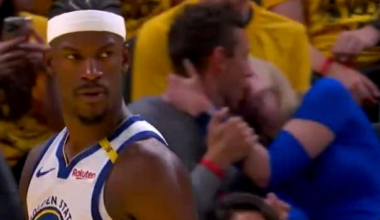 Shoutout To These Lovebird Warriors Fans Who Didn't Let Playoff Basketball Get In The Way Of A Good Make Out Session